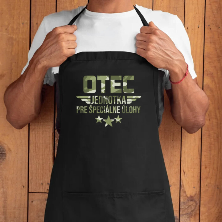 Otec - jednotka pre špeciálne úlohy - zástera s potlačou