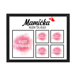 Mamička - Mám ťa rád - Plagát s potlačou - personalizovaný produkt