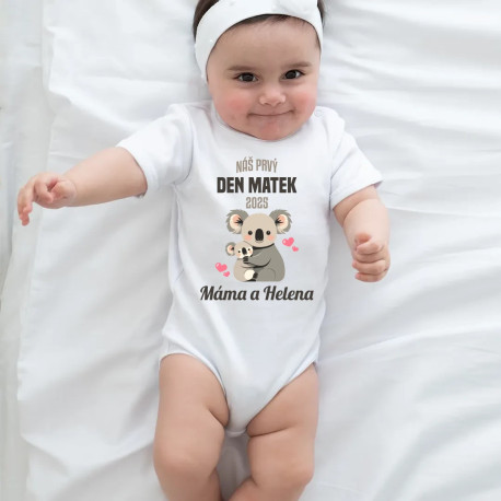 Náš prvý deň matiek v2  - body s potlačou - personalizovaný produkt