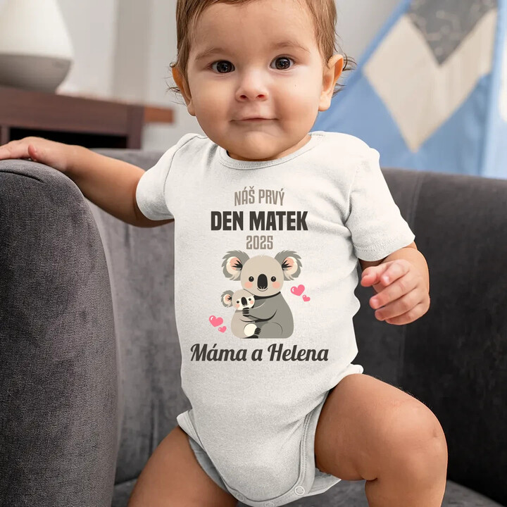 Náš prvý deň matiek v2  - body s potlačou - personalizovaný produkt