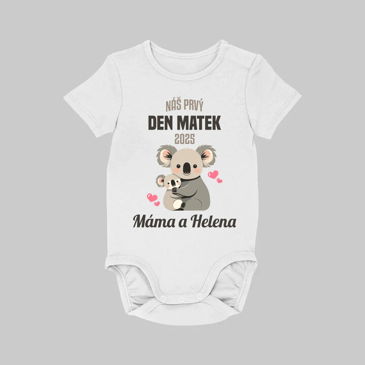 Náš prvý deň matiek v2  - body s potlačou - personalizovaný produkt