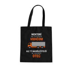 Niektorí ma nazývajú vodičom - otec - taška s potlačou