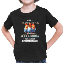 Som chovateľ sliepok - detské tričko s potlačou
