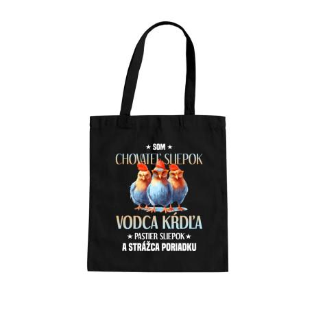 Som chovateľ sliepok - taška s potlačou