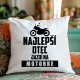 Najlepší otec jazdí na motorke - vankúš s potlačou