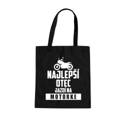 Najlepší otec jazdí na motorke - taška s potlačou