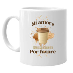 Mi amore espresso macchiato por favore - keramický hrnček s potlačou