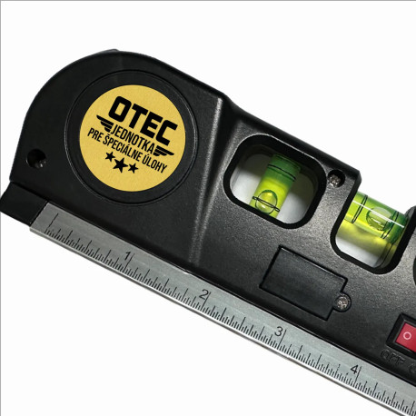Otec - jednotka pre špeciálne úlohy - laserová vodováha s mierkou