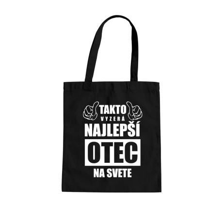 Takto vyzerá najlepší otec na svete - taška s potlačou