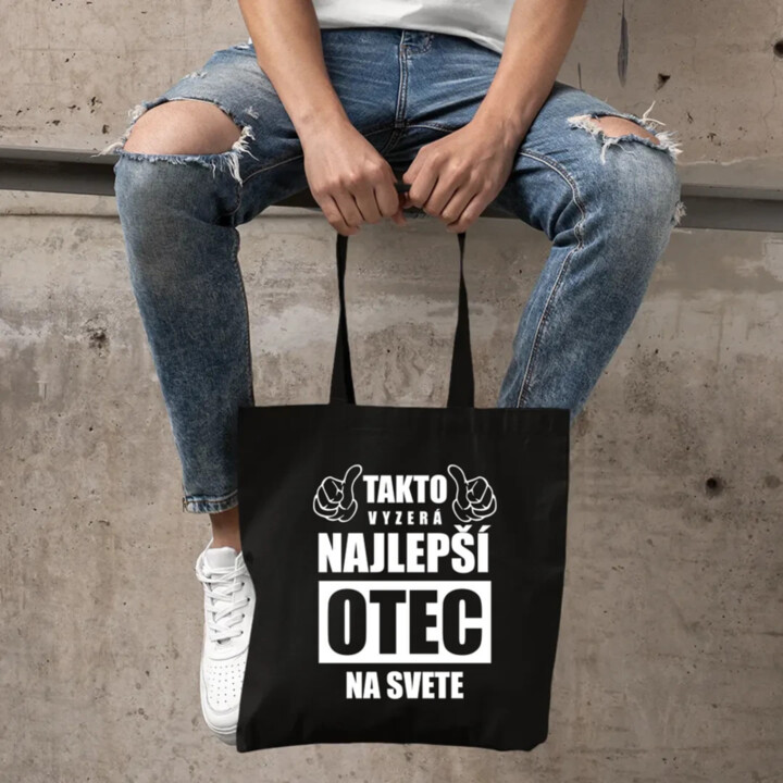 Takto vyzerá najlepší otec na svete - taška s potlačou