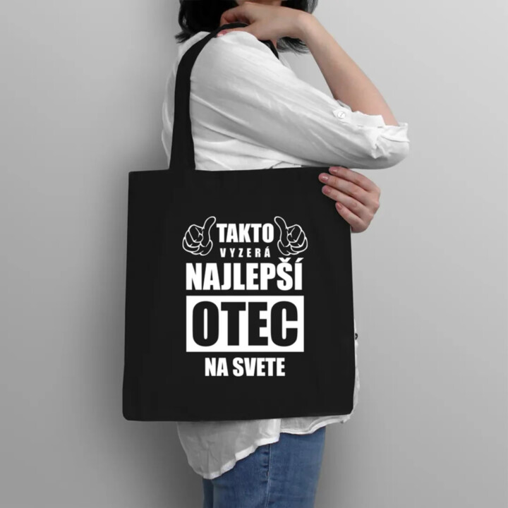 Takto vyzerá najlepší otec na svete - taška s potlačou