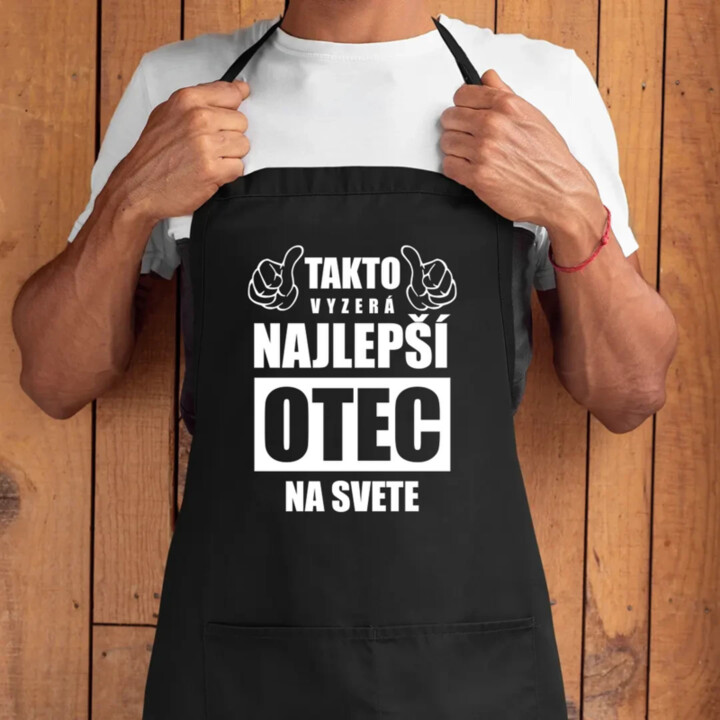 Takto vyzerá najlepší otec na svete - zástera s potlačou