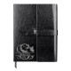 Monogram - motýľ  - zápisník z eko kože s gravírovaním - personalizovaný produkt