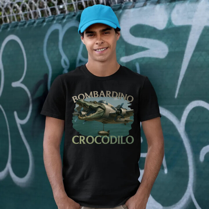 Bombardino Crocodilo - pánske tričko s potlačou