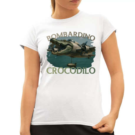 Bombardino Crocodilo - dámske tričko s potlačou