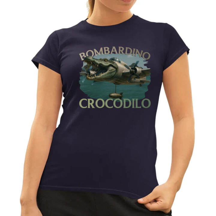 Bombardino Crocodilo - dámske tričko s potlačou