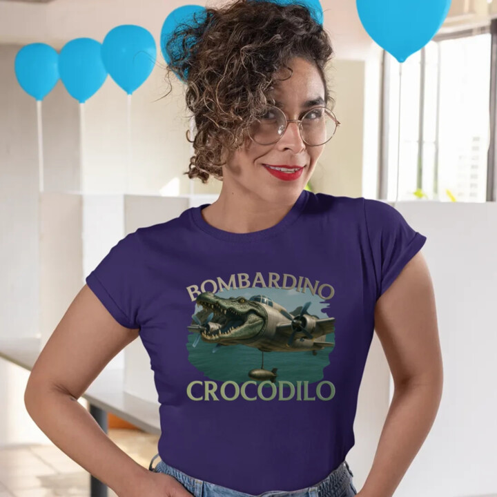 Bombardino Crocodilo - dámske tričko s potlačou