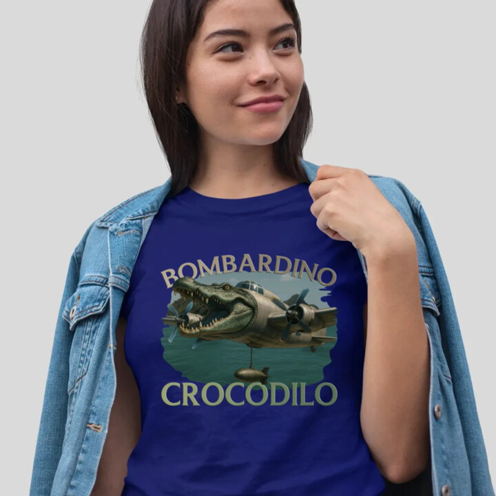 Bombardino Crocodilo - dámske tričko s potlačou