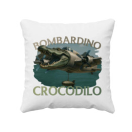 Bombardino Crocodilo - vankúš s potlačou