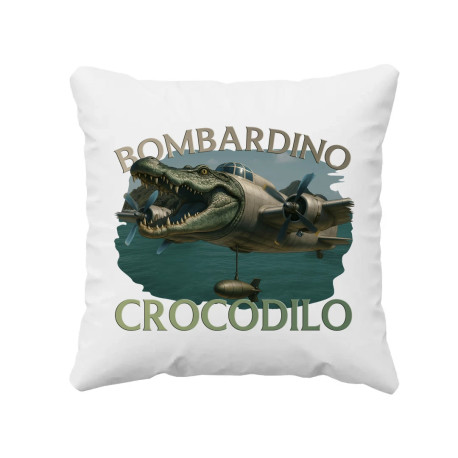 Bombardino Crocodilo - vankúš s potlačou