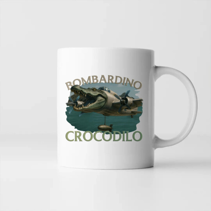Bombardino Crocodilo - keramický hrnček s potlačou