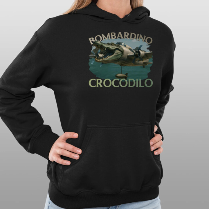 Bombardino Crocodilo  - dámska mikina s potlačou