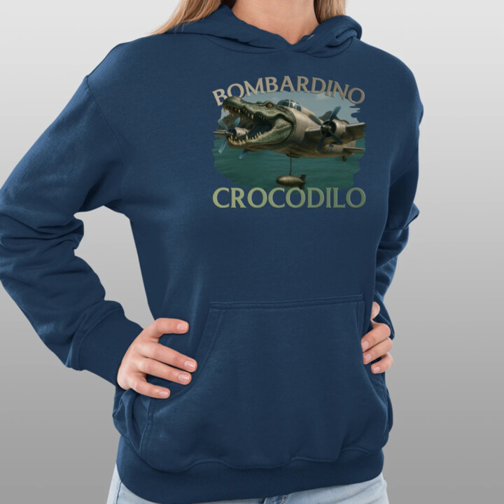 Bombardino Crocodilo  - dámska mikina s potlačou