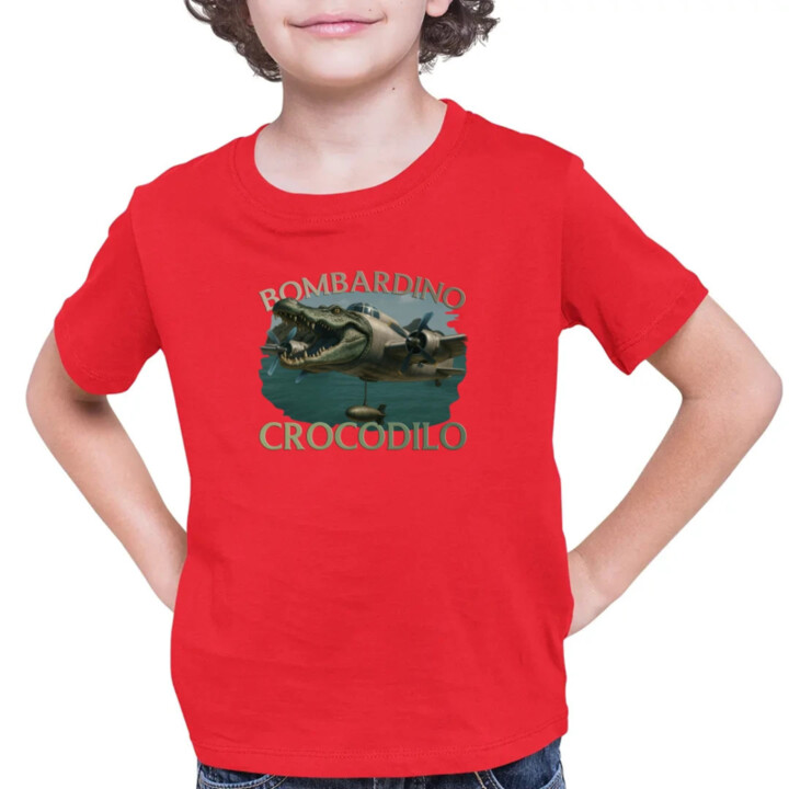 Bombardino Crocodilo - detské tričko s potlačou