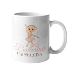 Ballerina Cappuccina Italian Brainrot - keramický hrnček s potlačou