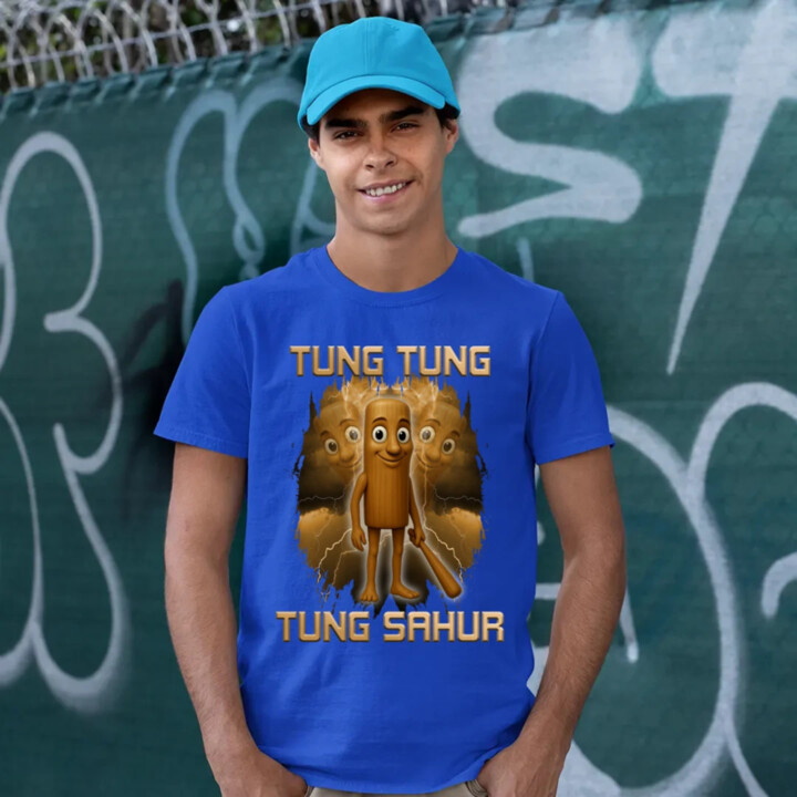 Tung Tung Tung Sahur - Italian Brainrot - pánske tričko s potlačou