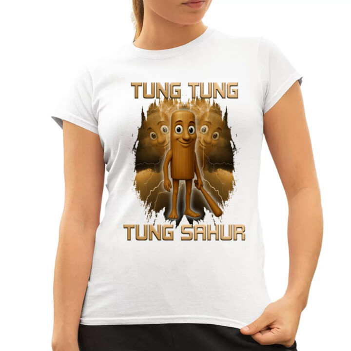 Tung Tung Tung Sahur - Italian Brainrot - dámske tričko s potlačou