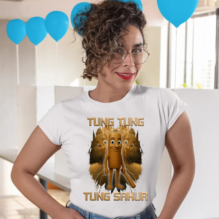 Tung Tung Tung Sahur - Italian Brainrot - dámske tričko s potlačou