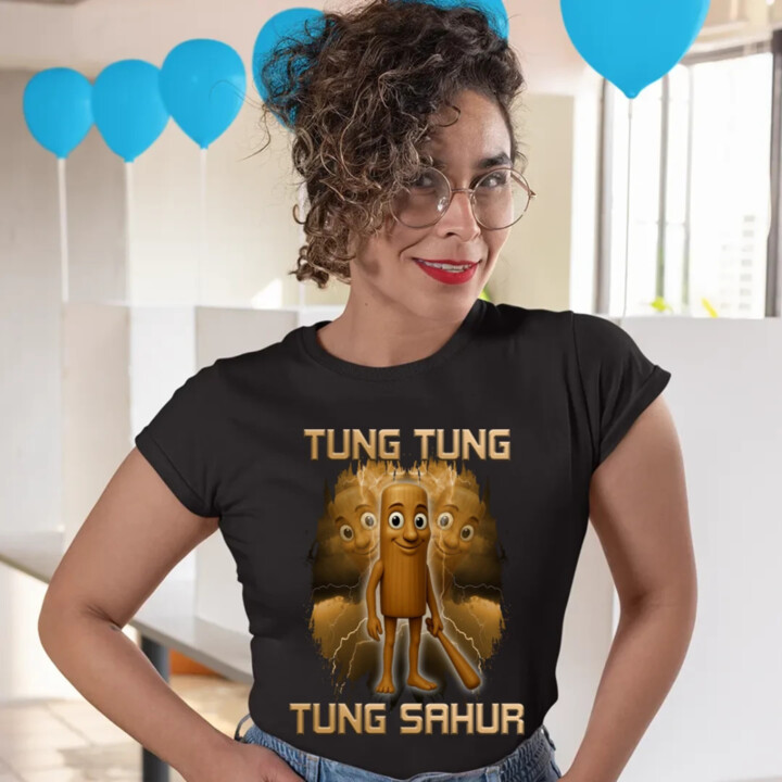 Tung Tung Tung Sahur - Italian Brainrot - dámske tričko s potlačou