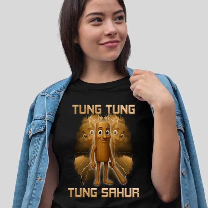 Tung Tung Tung Sahur - Italian Brainrot - dámske tričko s potlačou