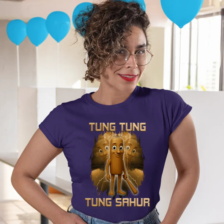 Tung Tung Tung Sahur - Italian Brainrot - dámske tričko s potlačou