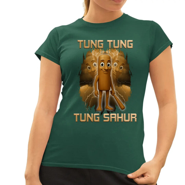 Tung Tung Tung Sahur - Italian Brainrot - dámske tričko s potlačou