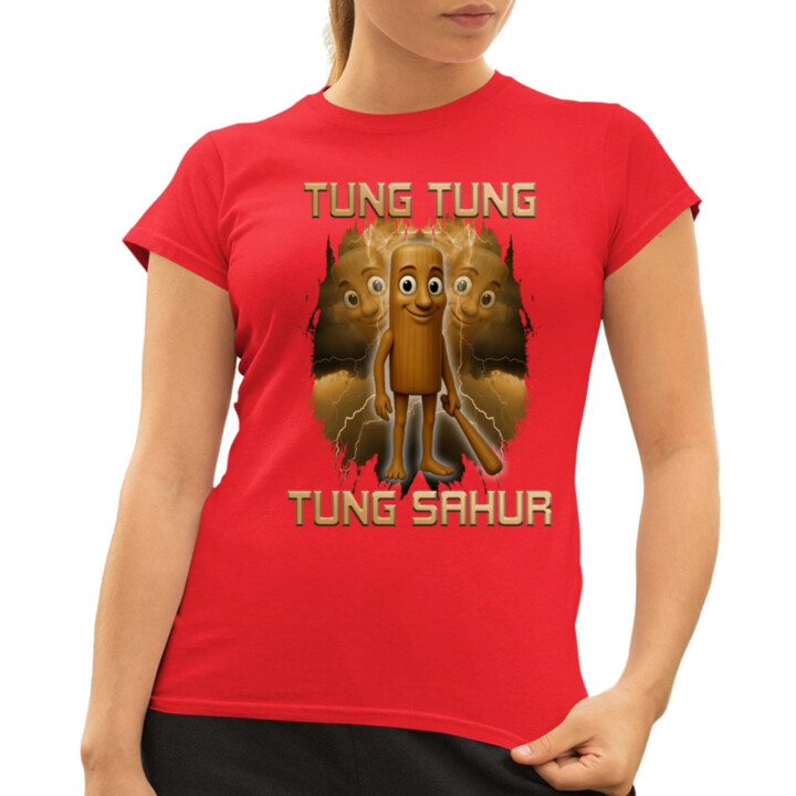 Tung Tung Tung Sahur - Italian Brainrot - dámske tričko s potlačou