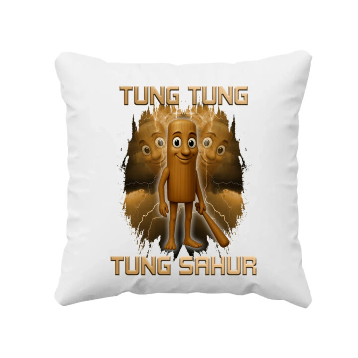 Tung Tung Tung Sahur - Italian Brainrot - vankúš s potlačou