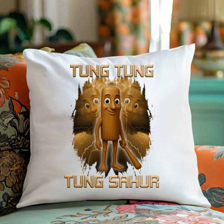 Tung Tung Tung Sahur - Italian Brainrot - vankúš s potlačou
