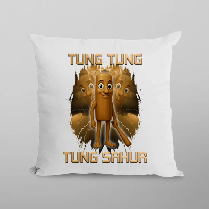 Tung Tung Tung Sahur - Italian Brainrot - vankúš s potlačou
