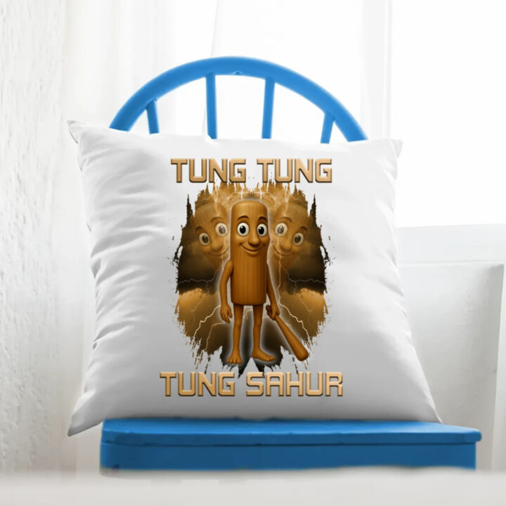 Tung Tung Tung Sahur - Italian Brainrot - vankúš s potlačou