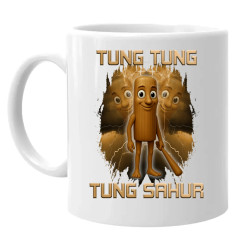 Tung Tung Tung Sahur - Italian Brainrot - keramický hrnček s potlačou