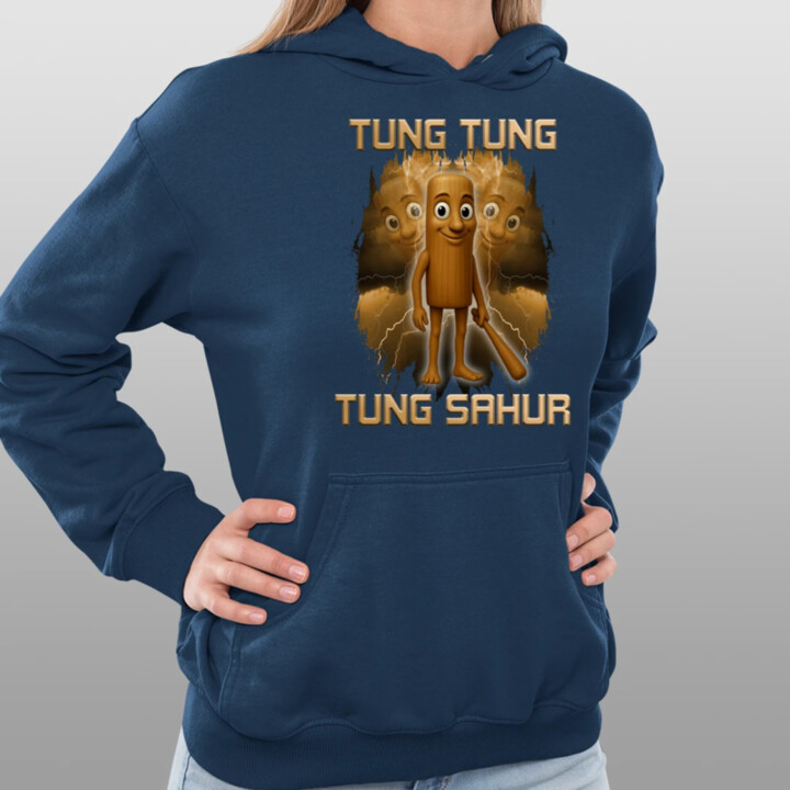 Tung Tung Tung Sahur - Italian Brainrot  - dámska mikina s potlačou