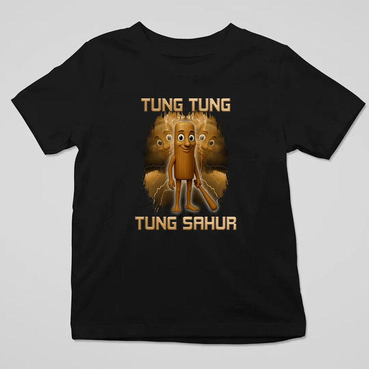 Tung Tung Tung Sahur - Italian Brainrot - detské tričko s potlačou