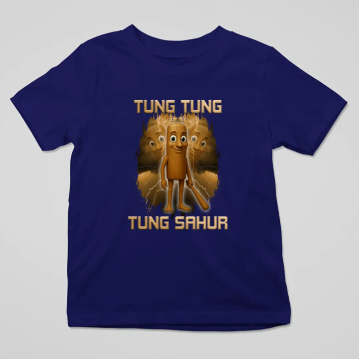 Tung Tung Tung Sahur - Italian Brainrot - detské tričko s potlačou