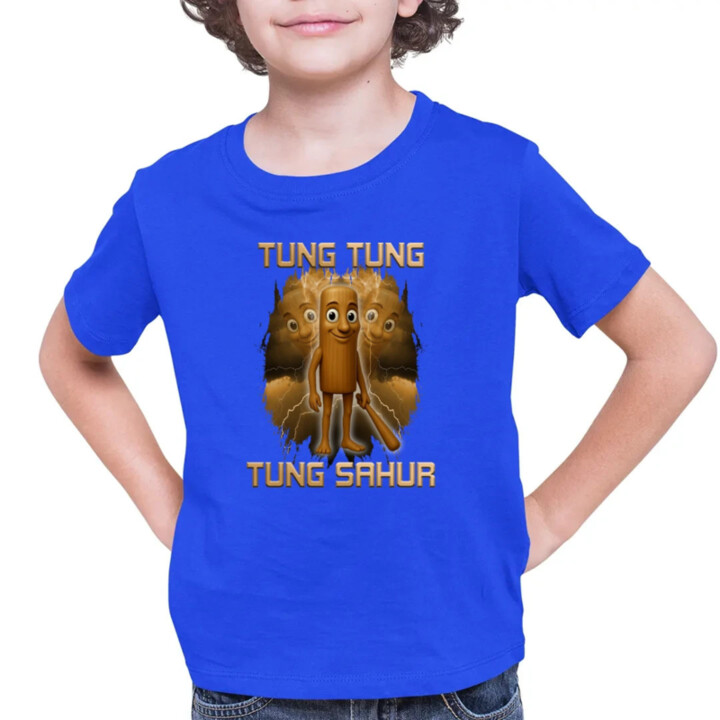 Tung Tung Tung Sahur - Italian Brainrot - detské tričko s potlačou