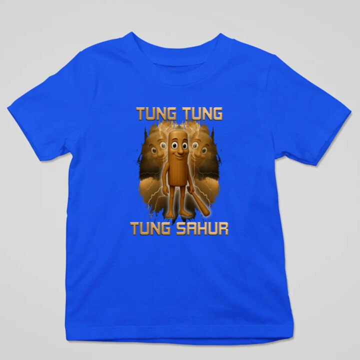 Tung Tung Tung Sahur - Italian Brainrot - detské tričko s potlačou