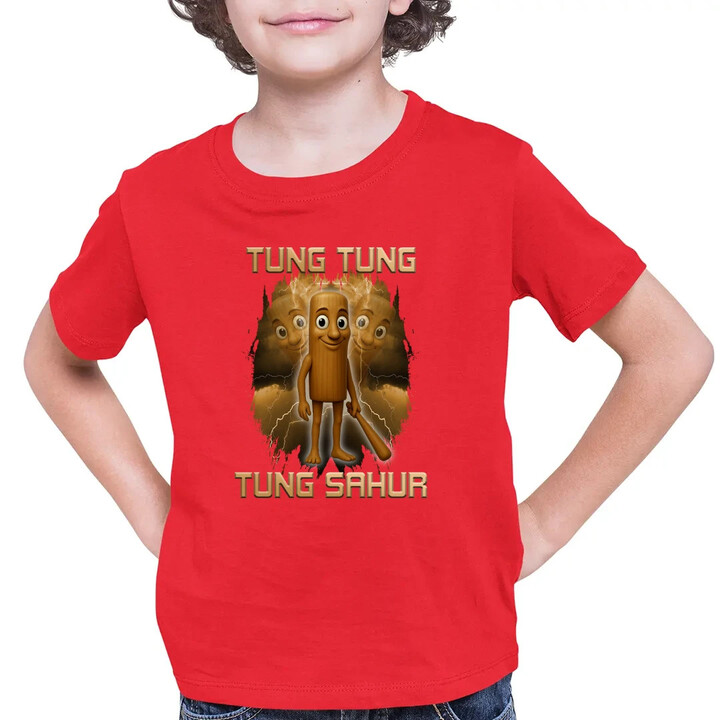 Tung Tung Tung Sahur - Italian Brainrot - detské tričko s potlačou