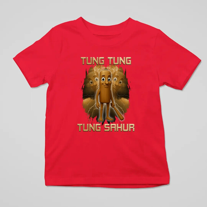 Tung Tung Tung Sahur - Italian Brainrot - detské tričko s potlačou