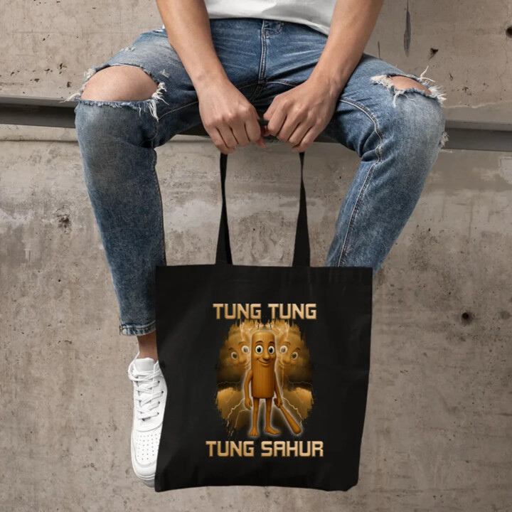 Tung Tung Tung Sahur - Italian Brainrot - taška s potlačou